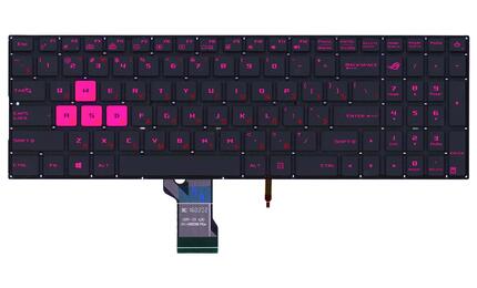 Клавиатура для ноутбука Asus ROG (GL502VM) с подсветкой (Light), Black, (No Frame) RU - фото 2