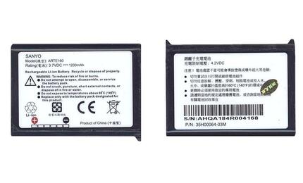 Аккумуляторная батарея для смартфона HTC BA S120 P3300 Artemis 3.7V Black 1200mAh 4.2Wh