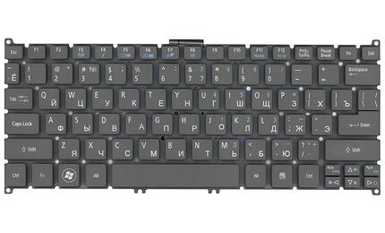Клавиатура для ноутбука Acer Aspire S3, S5 Gray, (No Frame) RU - фото 2