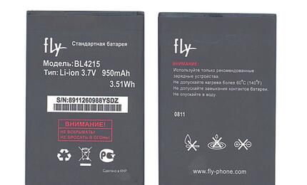 Аккумуляторная батарея для смартфона Fly BL4215 Q115 3.7V Black 950mAh 3.51Wh