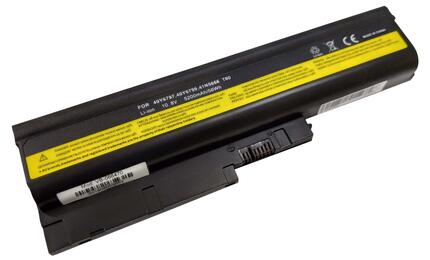 Аккумуляторная батарея для ноутбука Lenovo 92P1104 ThinkPad T60 10.8V Black 5200mAh OEM Аккумуляторная батарея для ноутбука Lenovo 92P1104 ThinkPad T60 10.8V Black 5200mAh OEM