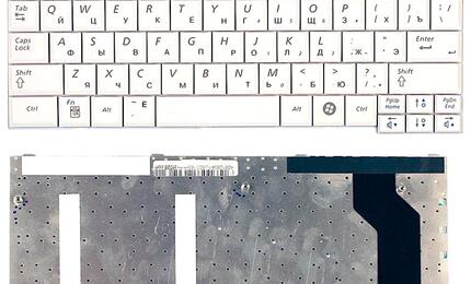 Клавиатура для ноутбука Samsung (Q210, Q208) White, RU