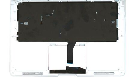 Клавиатура для ноутбука Apple MacBook Air 2011+ (A1369) Black, (Silver TopCase), с подсветкой (Light), RU (горизонтальный энтер) - фото 2