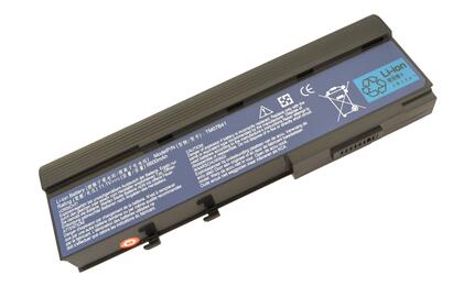 Усиленная аккумуляторная батарея для ноутбука Acer BTP-ANJ1 Aspire 3620 11.1V Black 6600mAh OEM Усиленная аккумуляторная батарея для ноутбука Acer BTP-ANJ1 Aspire 3620 11.1V Black 6600mAh OEM - фото 2