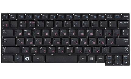 Клавиатура для ноутбука Samsung (X128, X130, SF210) Black, (No Frame), RU - фото 2
