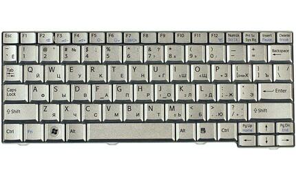 Клавиатура для ноутбука Sony Vaio (VPC-M) Silver, RU - фото 2