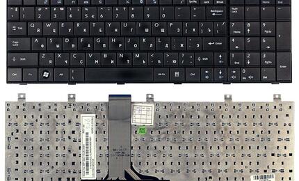 Клавиатура для ноутбука MSI (VR705, GE600, GE603, GT627, GT628, GT640, GT725, GT727, GT729) Black, RU