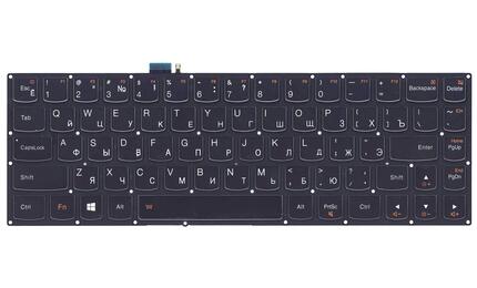 Клавиатура для ноутбука Lenovo IdeaPad (Yoga 3, pro 13) с подсветкой (Light), Black, (No Frame), RU - фото 2