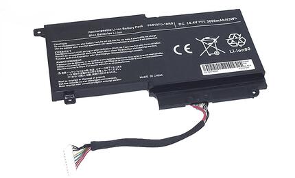 Аккумуляторная батарея для ноутбука Toshiba PA5107U-1BRS Satellite L55 14.4V Black 3000mAh OEM Аккумуляторная батарея для ноутбука Toshiba PA5107U-1BRS Satellite L55 14.4V Black 3000mAh OEM