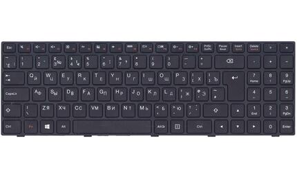 Клавиатура для ноутбука Lenovo IdeaPad (100-15) Black, (Black Frame), RU - фото 2