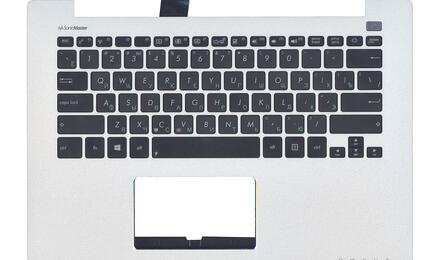 Клавиатура для ноутбука Asus VivoBook (S300LA) Black, (Silver TopCase), RU - фото 2