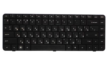 Клавиатура для ноутбука HP Pavilion (DM4-2000) Black, (Black Frame) RU - фото 2