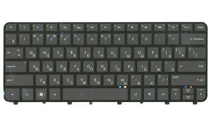 Клавиатура для ноутбука HP Folio (13-1000, 13-2000) с подсветкой (Light), Black, (Black Frame) RU - фото 2