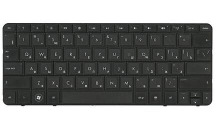 Клавиатура для ноутбука HP Compaq Mini 1103, 110-3500, 110-3510NR, 110-3630NR Black, RU - фото 2