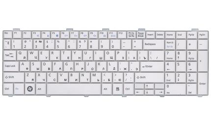 Клавиатура для ноутбука Fujitsu LifeBook (A530, A531, AH512, AH530, AH531, NH751) White, RU - фото 2