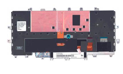 Клавиатура для ноутбука Lenovo ThinkPad (X1) с подсветкой (Light), с указателем (Point Stick), крепления (Fastening) Black, Black Frame, RU - фото 3