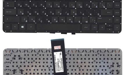 Клавиатура для ноутбука HP Pavilion x360 (13-a) Black, (No Frame) RU