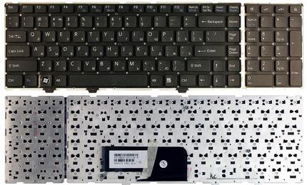 Клавиатура для ноутбука Sony Vaio (VGN-AW) Black, (No Frame) RU