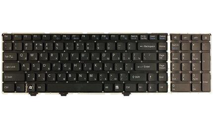 Клавиатура для ноутбука Sony Vaio (VGN-AW) Black, (No Frame) RU - фото 2