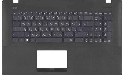 Клавиатура для ноутбука Asus (X751) Black, (Silver TopCase), RU - фото 2