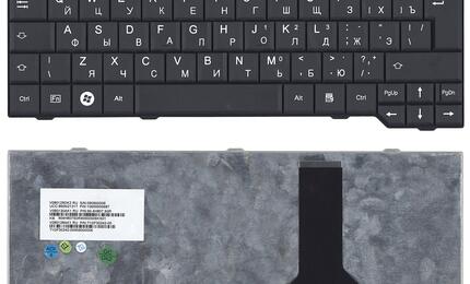 Клавиатура для ноутбука Fujitsu Amilo Pa3515, Pa3553, PA3575, P5710, Pi3525, Pi3540, Pi3650, Li3710, Sa3650, Si3655, Esprimo Mobile D9510, V6505, V6515, V6535, V6545, X9510 Black, RU (вертикальный энтер)
