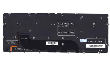 Клавиатура для ноутбука Dell XPS 12 с подсветкой (Light), Black, (No Frame) RU - фото 3