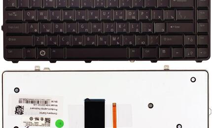 Клавиатура для ноутбука Dell Studio (15, 1555, 1557, 1558) с подсветкой (Light), Black, RU