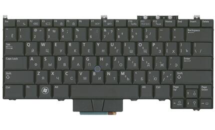 Клавиатура для ноутбука Dell Latitude (E4300) с указателем (Point Stick), с подсветкой (Light), Black, RU - фото 2