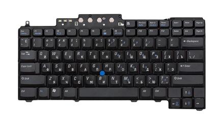 Клавиатура для ноутбука Dell Latitude (D620, D630, D820, D830) с указателем (Point Stick), Black, RU - фото 2