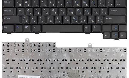 Клавиатура для ноутбука Dell Latitude (D531, D505, D600, D800) Inspiron (500M, 510M, 600M, 8500, 8600, 9100) Black, RU