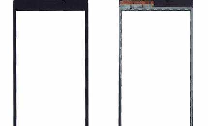 Тачскрин (Сенсорное стекло) для смартфона Alcatel Idol X 6040D черное