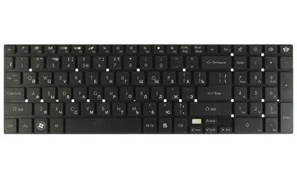 Клавиатура для ноутбука Acer Gateway (NV55) Black, (No Frame), RU (горизонтальный энтер) - фото 2