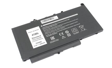 Аккумуляторная батарея для ноутбука Dell 0579TY Latitude E7470 11.4V Black 3600mAh OEM Аккумуляторная батарея для ноутбука Dell 0579TY Latitude E7470 11.4V Black 3600mAh OEM