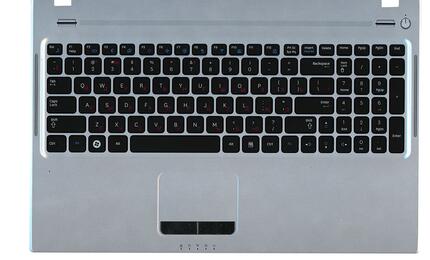 Клавиатура для ноутбука Samsung (Q530) Black, (Silver TopCase), RU