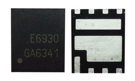 Мосфет Alpha &amp; Omega AOE6930. Сдвоенный N-канальный, ассиметричный мосфет, 30V