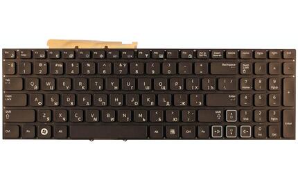Клавиатура для ноутбука Samsung (RF712) с подсветкой (Light), Black, (No Frame), RU - фото 2