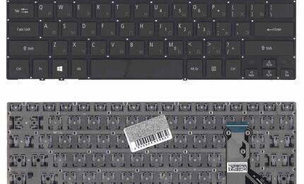 Клавиатура для ноутбука Acer Aspire Swift 7 SF713-51, Black, (No Frame), RU