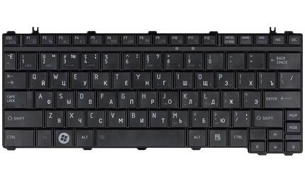 Клавиатура Toshiba Satellite A600, T130, T135, U400, U405, U500, U505, Portege M800, M900, Black, Mat, RU (вертикальный энтер) - фото 2