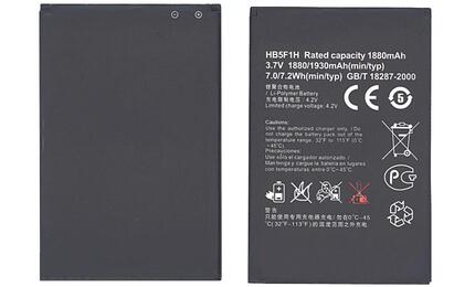 Аккумуляторная батарея для смартфона Huawei HB5F1H U8860 Honor 3.7V Black 1880mAh 7.0Wh