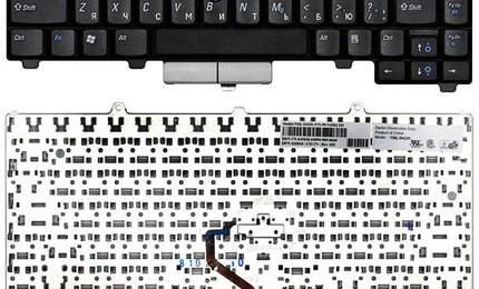 Клавиатура для ноутбука Dell Latitude (D410) с указателем (Point Stick), Black, RU