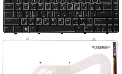 Клавиатура для ноутбука Dell Alienware (M11X-R1) с подсветкой (Light), Black, RU