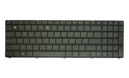 Клавиатура для ноутбука Asus (X53S, X53U) Black, (Black Frame), RU - фото 2