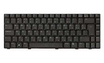 Клавиатура для ноутбука Asus (W3, W3J, A8, F8, N80) Black, RU (вертикальный энтер) - фото 3
