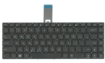 Клавиатура для ноутбука Asus (N46, U46, K45) Black, (No Frame) RU - фото 2