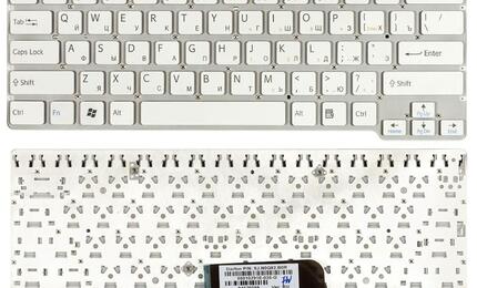 Клавиатура для ноутбука Sony Vaio (VPC-CW) White, (No Frame) RU
