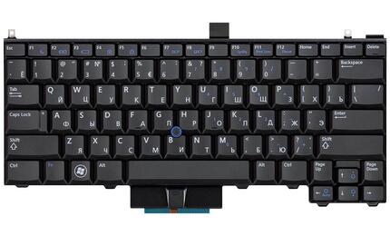 Клавиатура для ноутбука Dell Latitude (E4310) с указателем (Point Stick) Black, RU/EN - фото 2