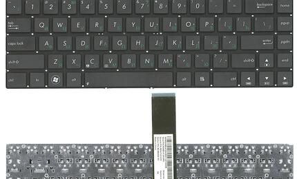 Клавиатура для ноутбука Asus N46, Black, (No Frame) RU