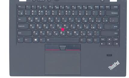 Клавиатура для ноутбука Lenovo ThinkPad (X1 Carbon) с подсветкой (Light), с указателем (Point Stick), Black, (Black TopCase), RU - фото 2