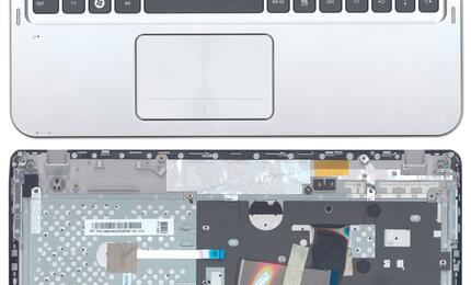 Клавиатура для ноутбука Samsung (SF310) Black, (Silver TopCase), RU