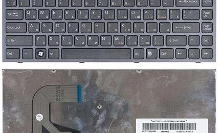 Клавиатура для ноутбука Sony Vaio (VPC-S) Black, (Black Frame) RU